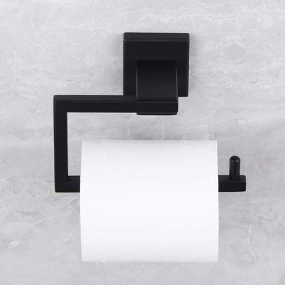 Matte Black Toilet Paper Holder SUS 304 Stainless Steel Wall Mounted Toilet - Image 8