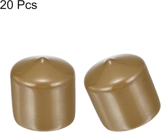 uxcell 20pcs Rubber End Caps 36mm ID Vinyl PVC Round Tube Bolt Cap Cover Screw - Image 2
