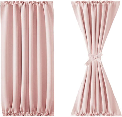 DWCN French Door Curtains – Rod Pocket Thermal Blackout Curtain - Image 7