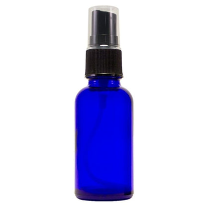 1 oz Cobalt Blue Boston Round Glass Bottle by Greenals