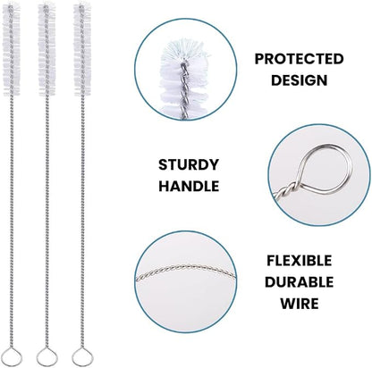 Strong 'n Flex Nylon Straw Cleaner Brushes – Fan-Shaped End - Image 8