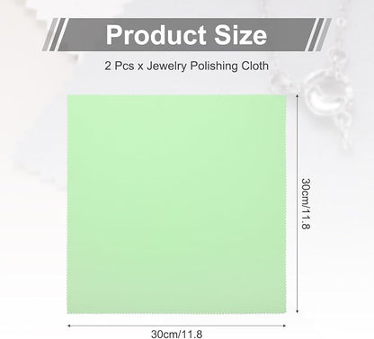 MECCANIXITY Jewelry Polishing Cloth 11.8x11.8 Inch Silver Polish Cleaning - Image 2