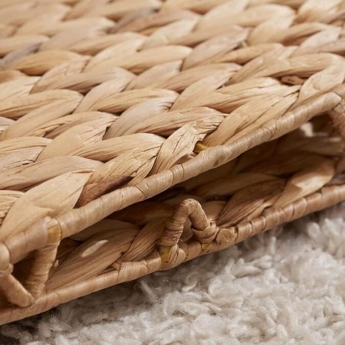 10.5 x 10.5 Storage Cubes – Water Hyacinth Wicker Baskets - Image 6
