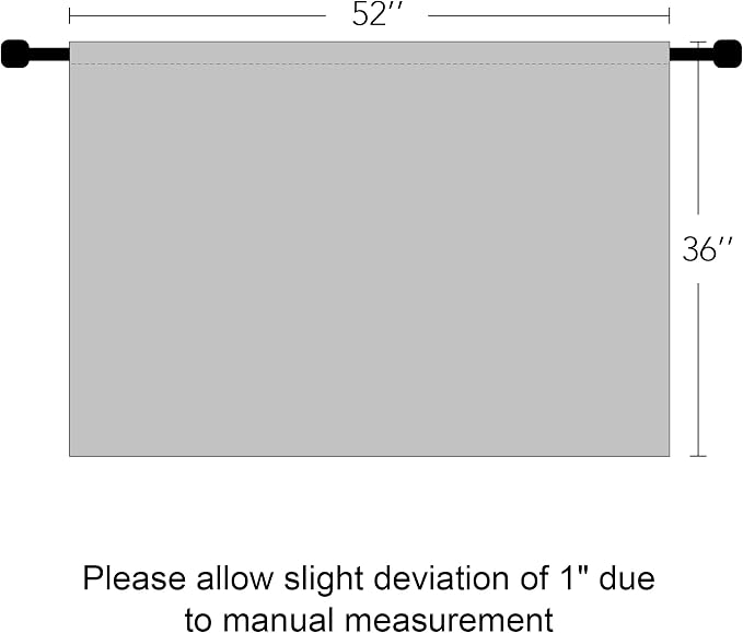 RYB HOME Blackout Curtains Grey - Image 8