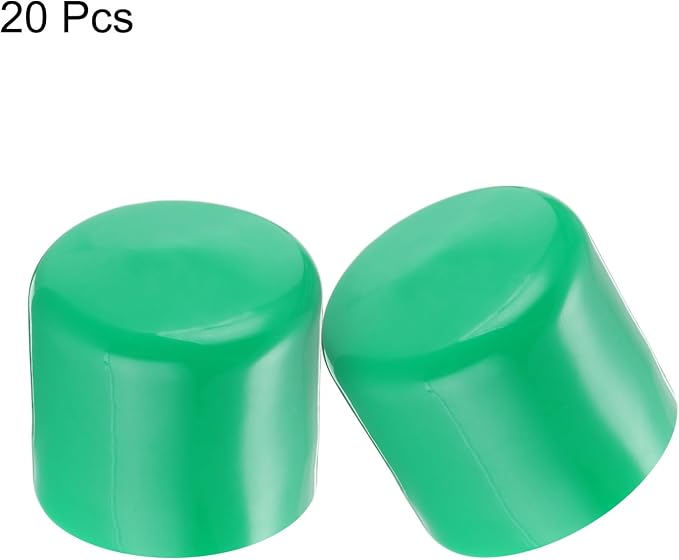 uxcell 20pcs Rubber End Caps 46mm ID Vinyl PVC Round Tube Bolt Cap Cover Screw - Image 2
