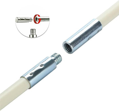 12 Feet Stove Pipe Clean Brush Extension Rods Flexible Fireplace Chimney Brush - Image 7