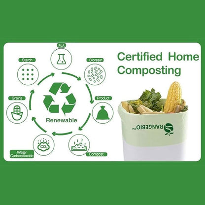 OrangeBio Certified Home Compostable Produce Bags, 14 x 18 Inches, Hold Up to - Image 2