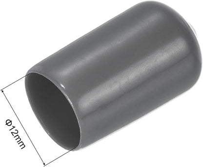 uxcell 20pcs Rubber End Caps 12mm ID Vinyl PVC Round Tube Bolt Cap Cover Screw - Image 3
