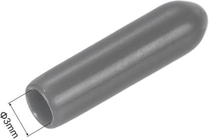 uxcell 20pcs Rubber End Caps 3mm ID Vinyl PVC Round Tube Bolt Cap Cover Screw - Image 3