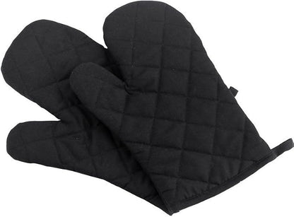 Oven Mitts, Premium Heat Resistant Kitchen Gloves Cotton & Polyester Quilted by Nachvorn