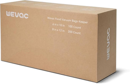 Wevac 6''x10'' and 8''x12'' 300 Count, Vacuum Sealer Bags Keeper, PreCut Bags - Image 9
