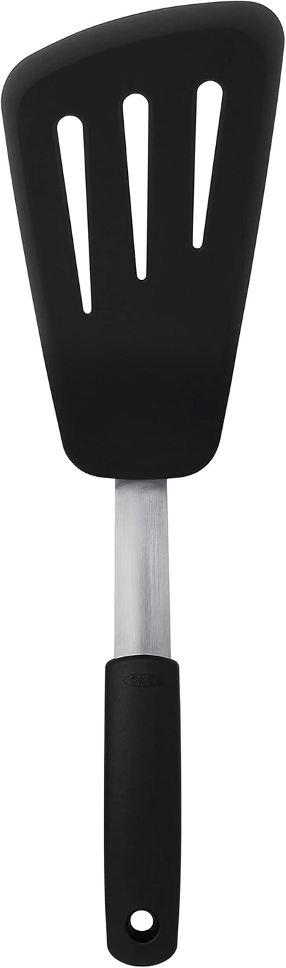 OXO Good Grips Small Silicone Flexible Turner Black & Good Grips Silicone - Image 2