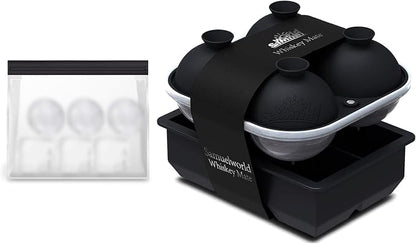 Samuelworld Large Silicone Premium Ice Trays, 2 Inches Big Cubes & 2.5 Inches by Samuelworld