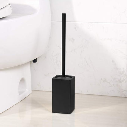 Toilet Brush Holder Stainless Steel 304 Standing Black Square Toilet Brush - Image 7
