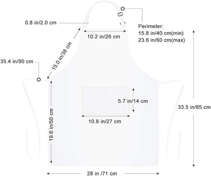Jubatus 4 Pack 100% Cotton Aprons - Image 7