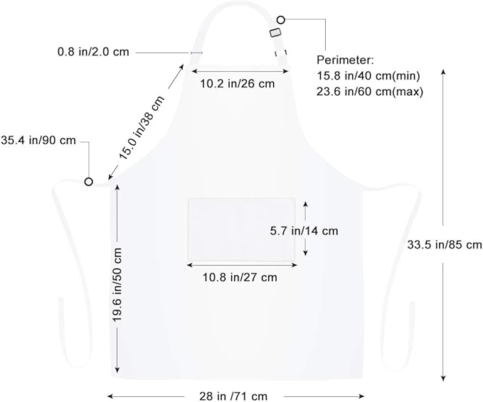 Jubatus 12 Pack 100% Cotton Aprons Bulk - Image 7