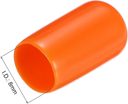 uxcell 20pcs Rubber End Caps 8mm ID Vinyl PVC Round Tube Bolt Cap Cover Screw - Image 3