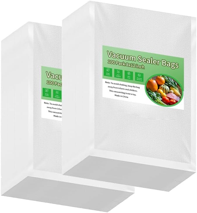 Premium Vacuum Sealer Bags 200 Quart 11" x 14", Pre-cut food saver bags by Unknown