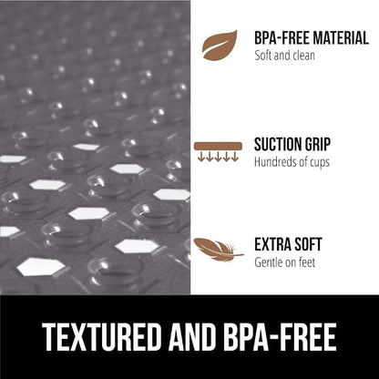 GORILLA GRIP Patented Square Shower Stall Mat, Small Bathtub Floor Mats - Image 5