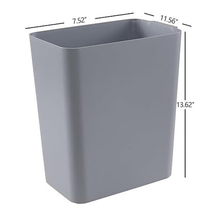Zopnny Plastic Trash Can Wastebasket, Waste Bin, 4.5 Gallon, 3 Pack - Image 2