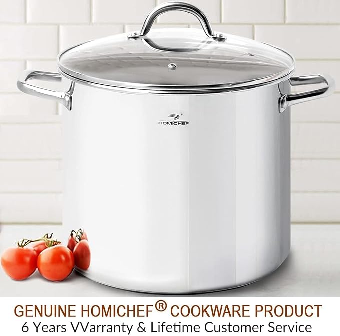 HOMICHEF LARGE STOCK POT 24 Quart - Image 7