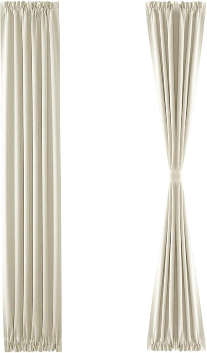 DWCN French Door Curtains – Rod Pocket Thermal Blackout Curtain - Image 7