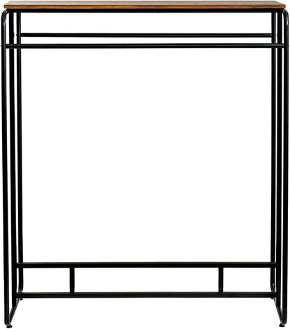 MyGift Dual Clothing Rack, Commercial Urban Black Metal Freestanding Large - Image 7