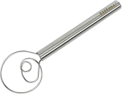 Jillmo Danish Dough Whisk, 12inch Stainless Steel Bread Whisk by JILLMO