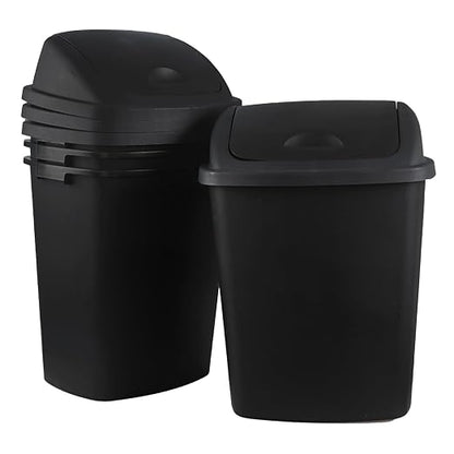 Bringer 18 Gallon Large Swing Top Trash Can, Plastic Garbage Can - Image 7