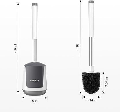 SetSail Toilet Brush 4 Pack Toilet Bowl Brush and Holder Toilet Cleaner Brush - Image 2