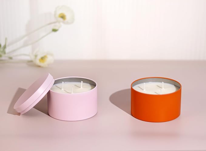 Aroparc Candle Tins 8oz with Lids, 24 Pack Seamless Candle Containers - Image 7