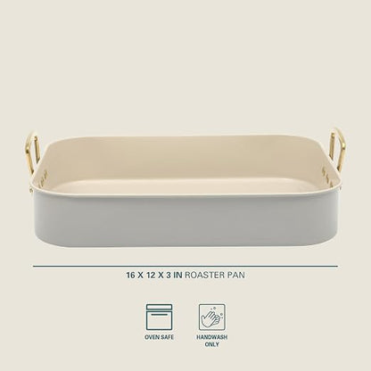 Gibson Home Broxton 2-Piece Nonstick Roaster Pan - Image 2