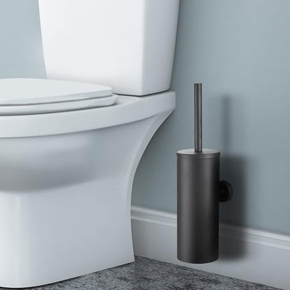 Toilet Brush and Holder Matte Black Toilet Bowl Brush Wall Mounted Toilet Brush - Image 3