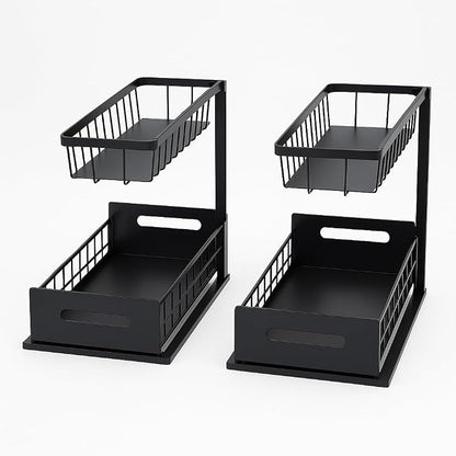 USTECH Under Sink Organizer, Cabinet Organizer, Bathroom Organizer, Under Sink - Image 9