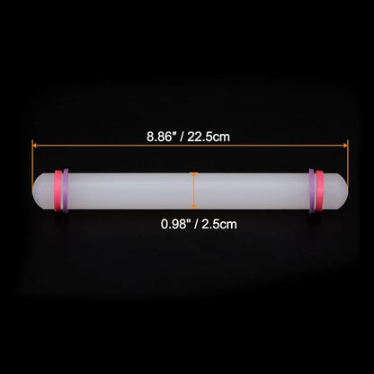 HARFINGTON Fondant Rolling Pin 9 Inch x 0.98 Inch Adjustable Guide Rings - Image 2