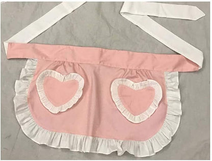 CRB Fashion Waist Apron Kitchen Cooking Restaurant Cotton Bistro Half Aprons - Image 5