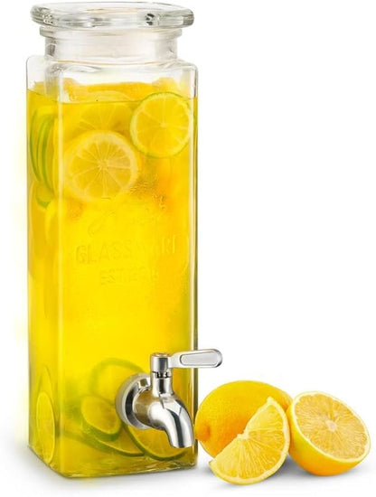 Kook Drink Dispenser, 80 oz, Water Dispenser Countertop, Glass Drink Dispenser - Image 3