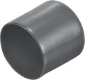 uxcell 20pcs Rubber End Caps 45mm ID Vinyl Round Tube Bolt Cap Cover Thread Protectors Dark Grey