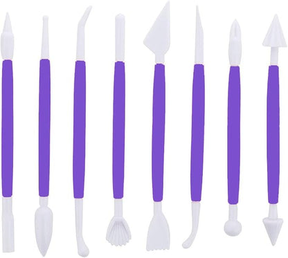 ScivoKaval Marshmallow Fondant Cake Decorating Hand Tool 12 Pcs 5 Sets - Image 2