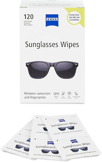 ZEISS Pre Moistened Sunglasses Cleaning Wipes 120 Count - Image 2