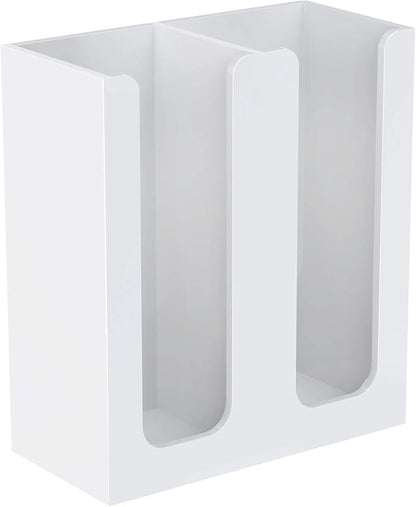 Richboom Acrylic Coffee Cup and Lid Storage Organizer Holder, 2 Compartments by Richboom