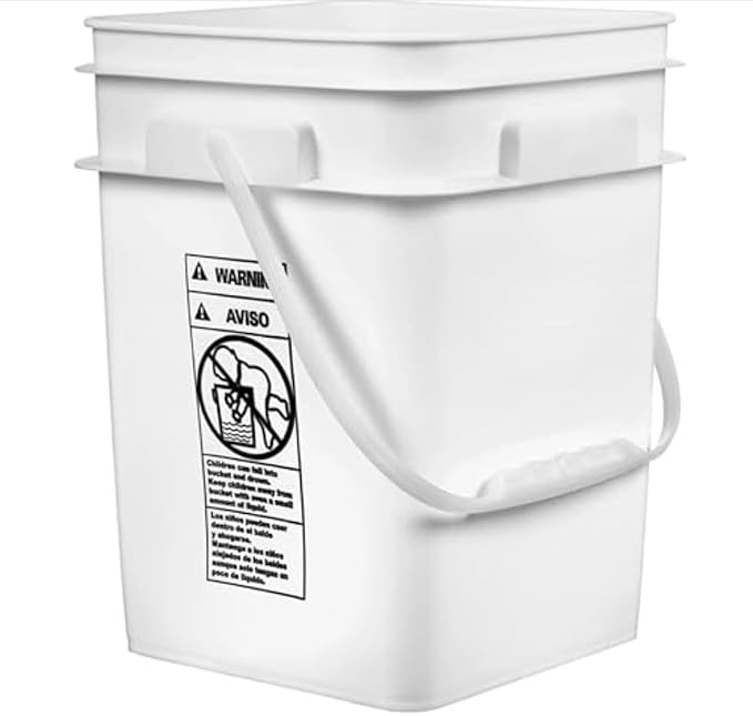 House Naturals 4 Gallon Square Food Grade Bucket Pail - Image 3
