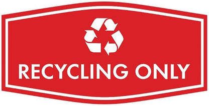 Fancy Recycling Only Sign by SignsByLITA