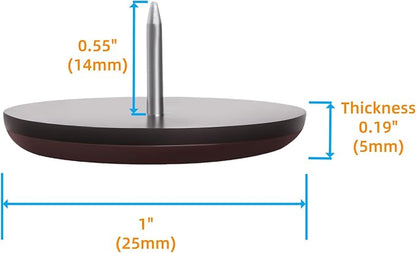 1" Nail on Furniture Sliders - Image 2