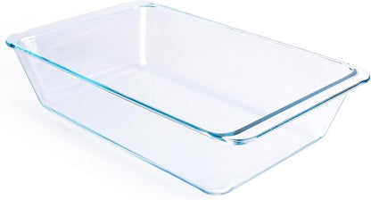 Deep Clear Glass Baking Dish, Rectangular Tempered Glass Baking Pan, The by HUSANMP