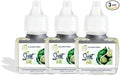 Scent Fill 100% Natural Cucumber Basil Plug in Air Freshener, Scented Oil Refills, 3 Refills