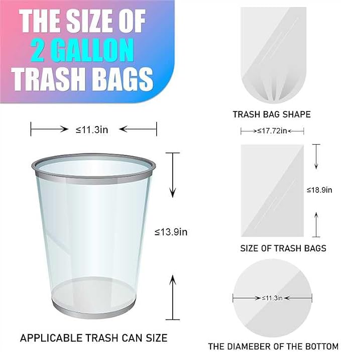 300 Count 2 Gallon Trash Bags - Image 3