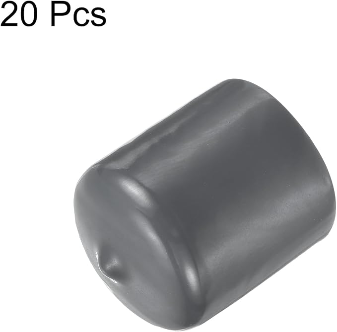 uxcell 20pcs Rubber End Caps 27mm ID Vinyl Round Tube Bolt Cap Cover Thread - Image 2