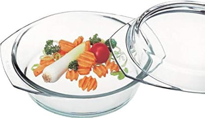 Simax Casserole Dish With Lid, 24 Ounce Round Glass Cookware, Oven and by SIMAX