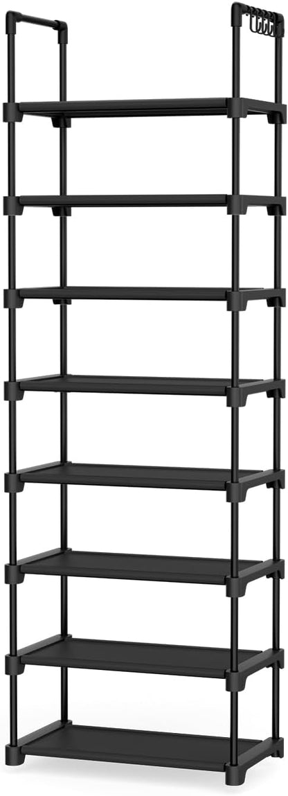 LANTEFUL Tall Shoe Rack 8 Tiers, 16-20 Pairs Shoe and Boots Organizer Storage - Image 8